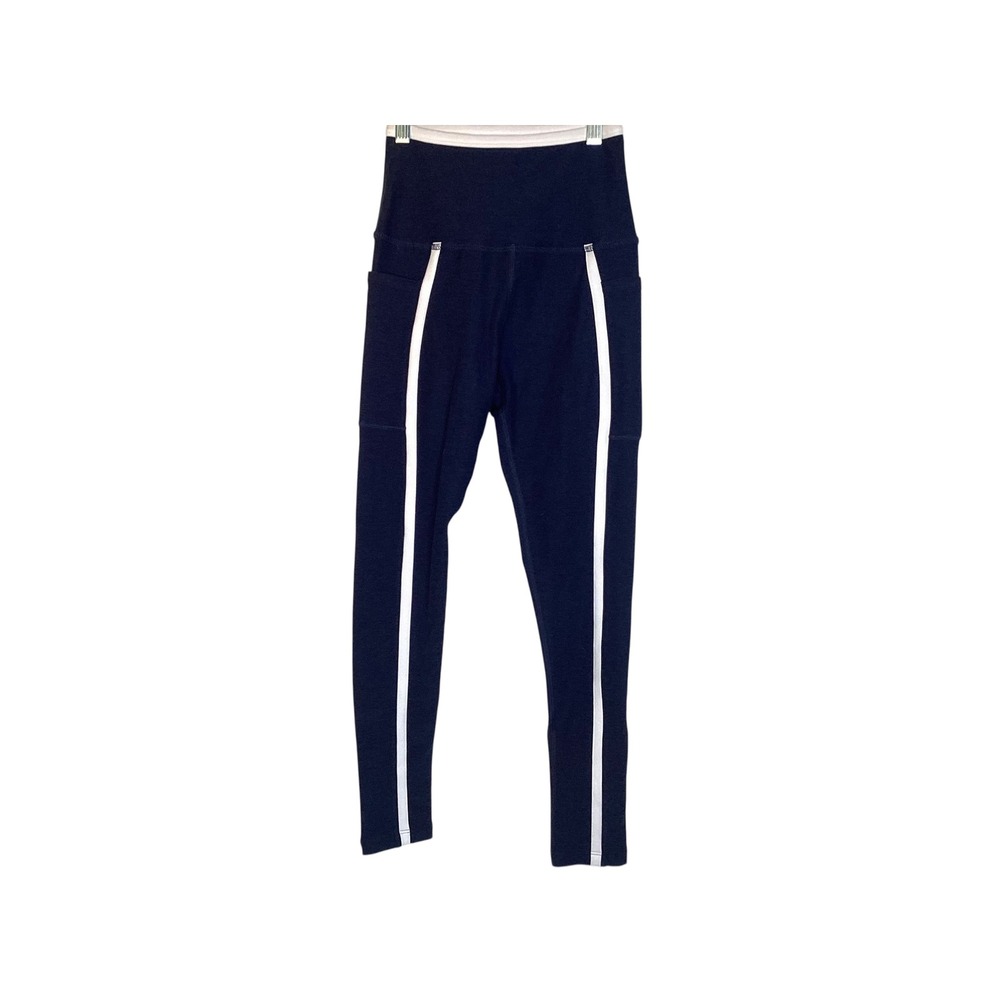 Beyond Yoga Navy White Set Crop Tank Medium & Leggings Small Gym Athleisure EUC - Picture 7 of 16